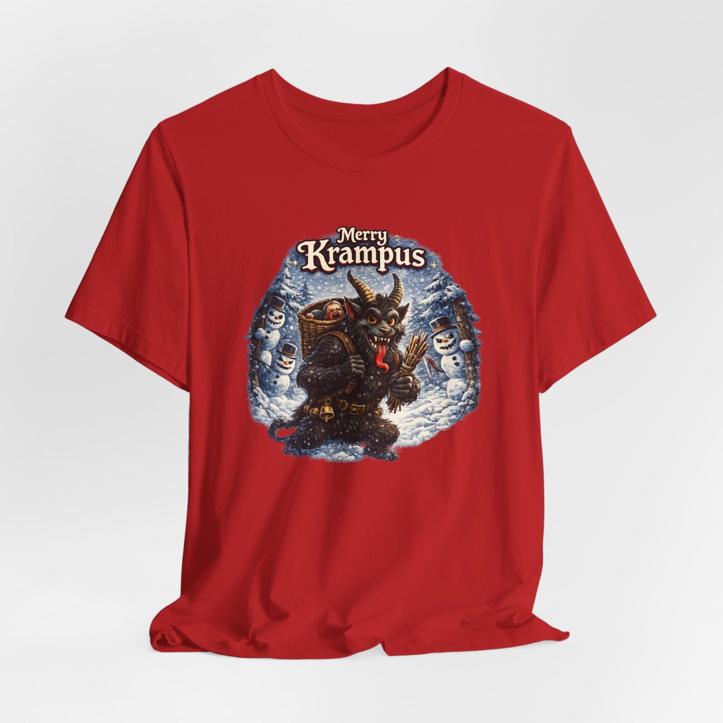 Krampus Christmas T-Shirt — 'Merry Krampus' Holiday Graphic Tee