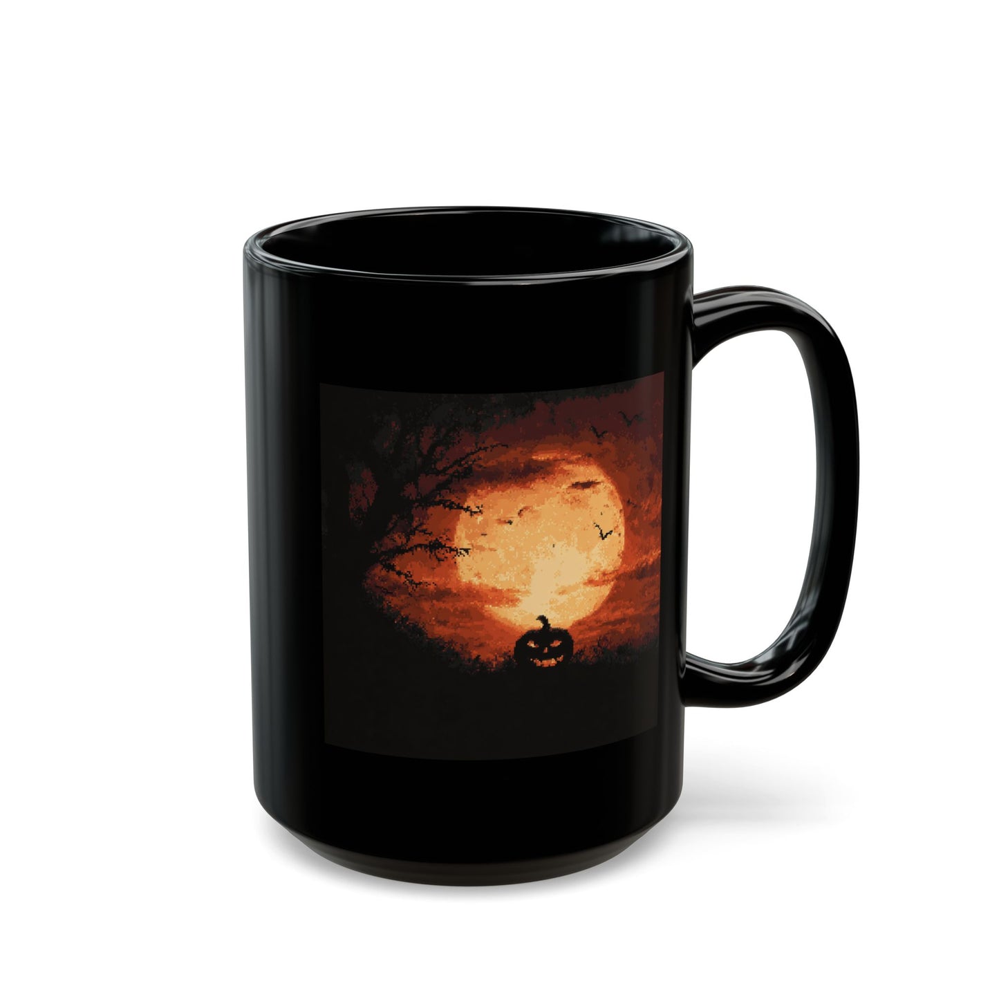 Halloween Pumpkin Moon Mug — Spooky Full Moon Coffee Cup (11oz & 15oz)