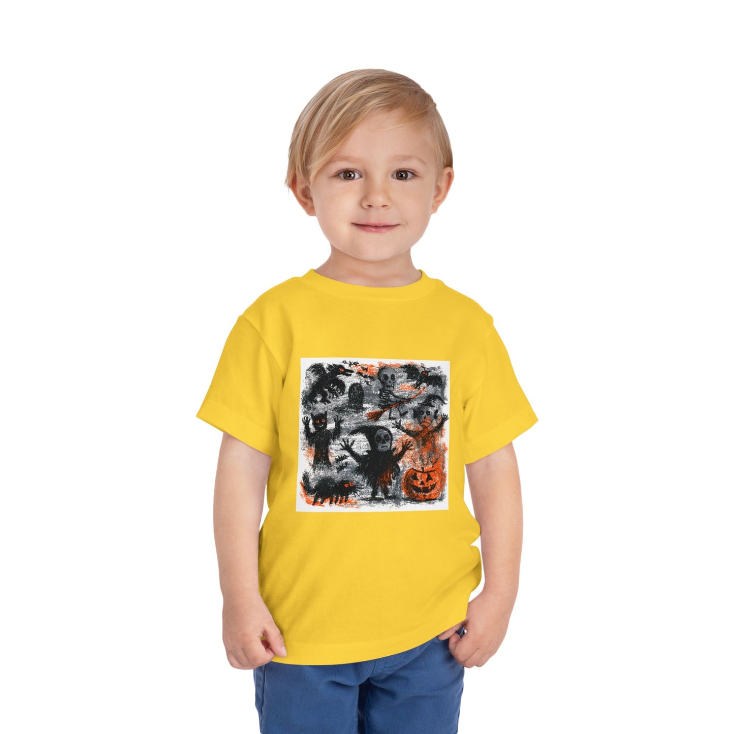 Cute Halloween Monsters Toddler Tee | Spooky Pumpkin Trick-or-Treat
