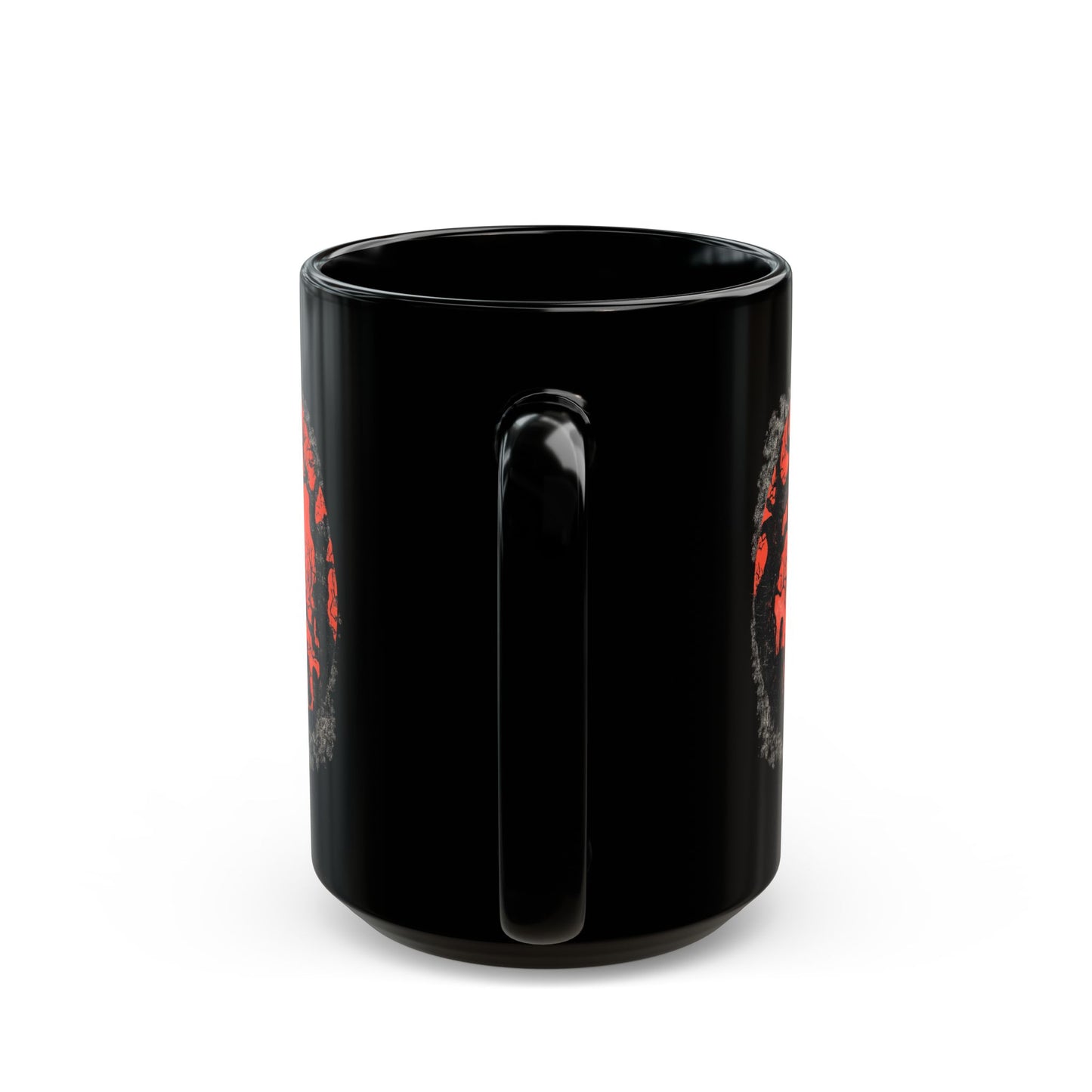 Halloween Castle Mug — Red Moon Haunted House Coffee Cup (11oz & 15oz)