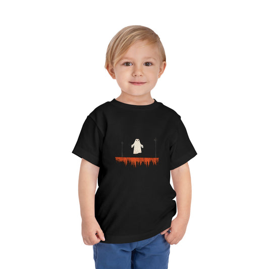 Toddler Tee — Ghost on a High Wire Halloween Graphic