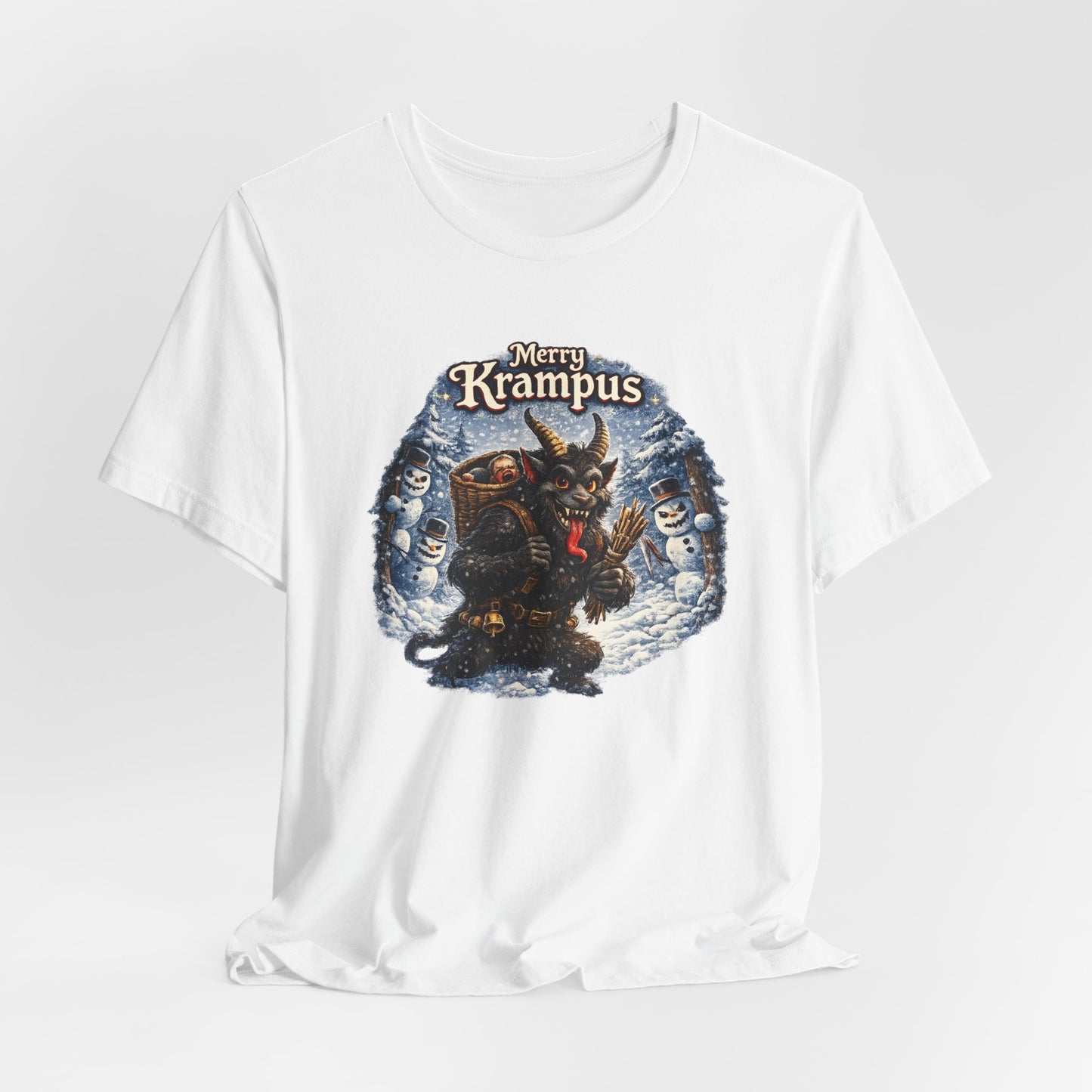 Krampus Christmas T-Shirt — 'Merry Krampus' Holiday Graphic Tee