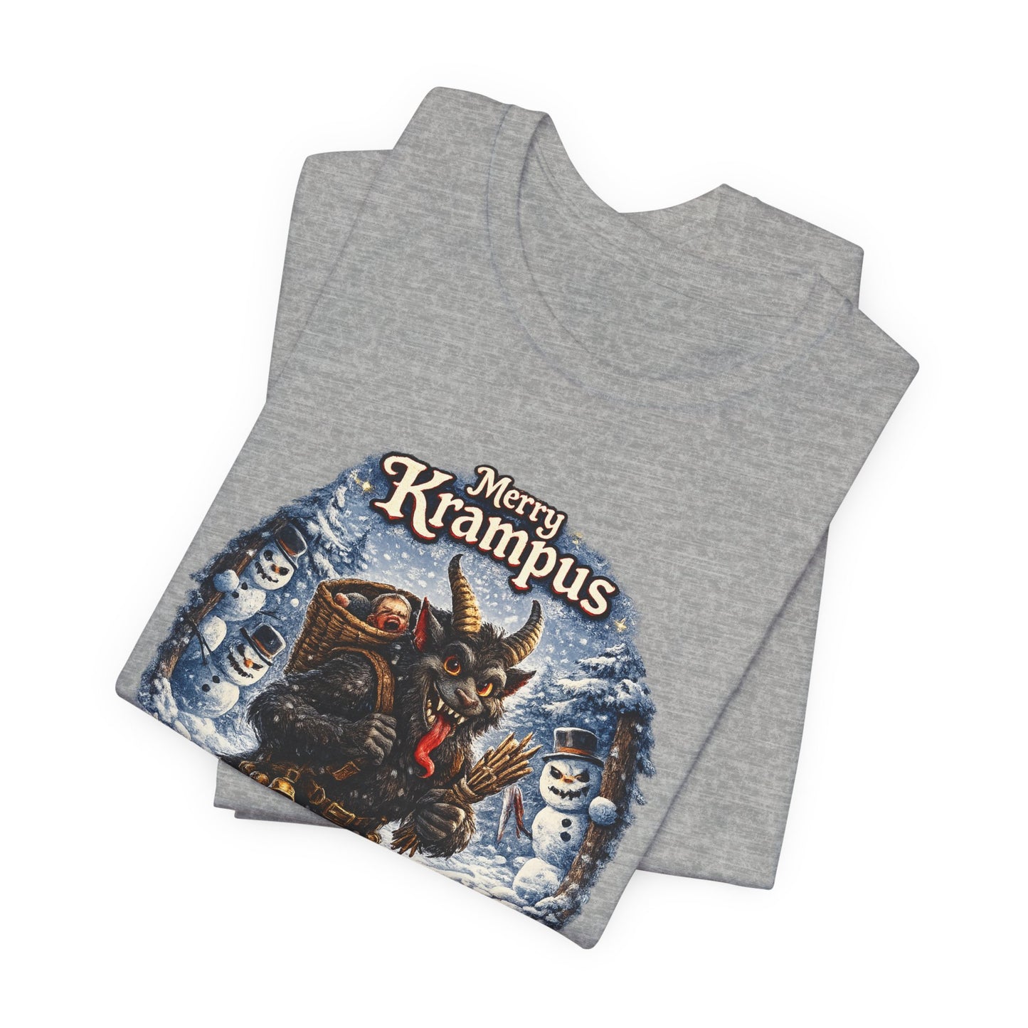 Krampus Christmas T-Shirt — 'Merry Krampus' Holiday Graphic Tee