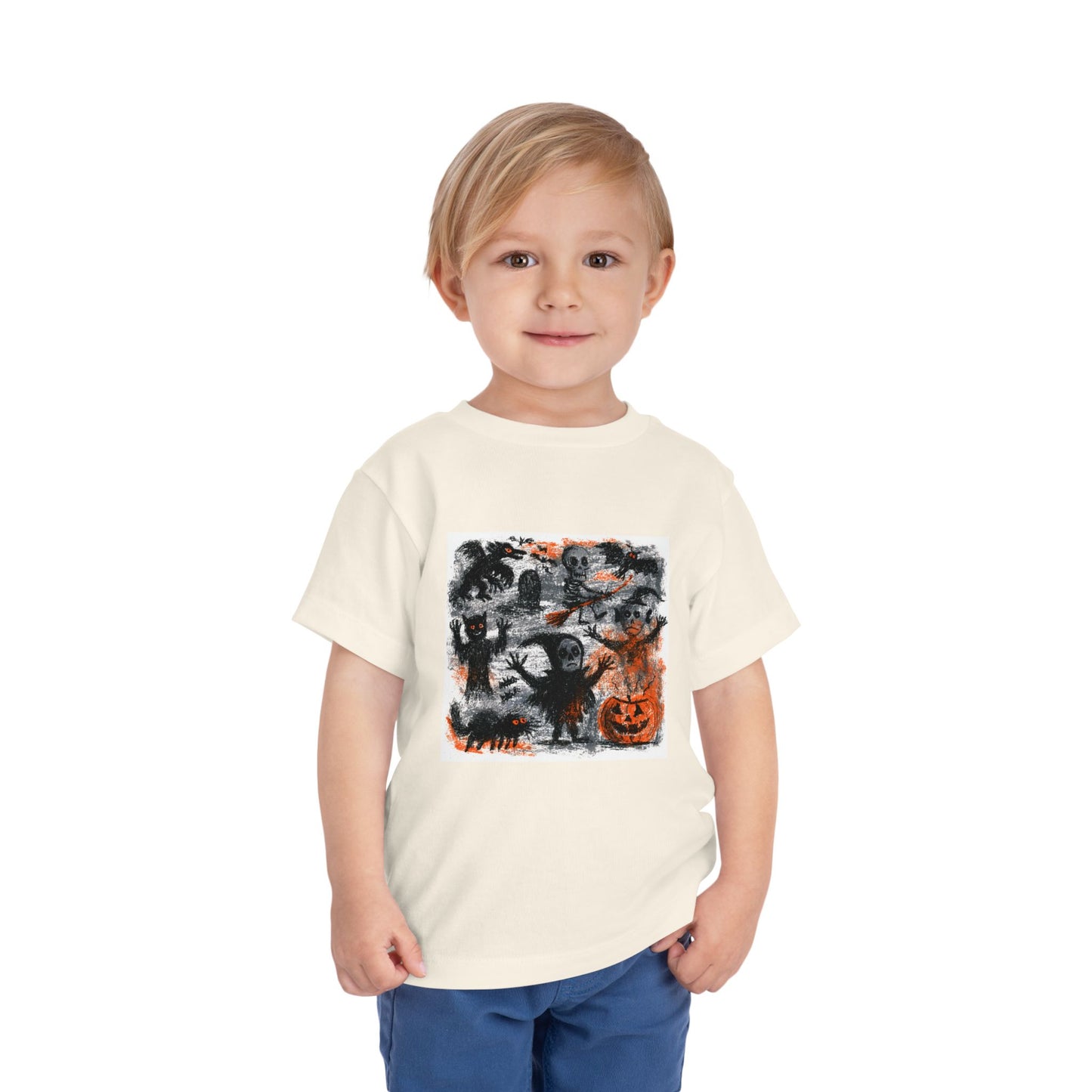 Cute Halloween Monsters Toddler Tee | Spooky Pumpkin Trick-or-Treat