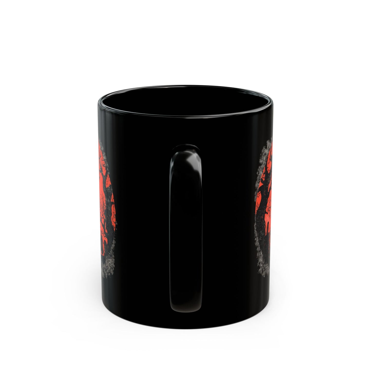 Halloween Castle Mug — Red Moon Haunted House Coffee Cup (11oz & 15oz)