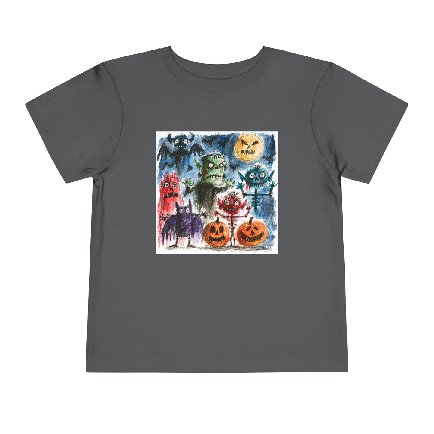 Copy of Vintage Halloween Monsters Toddler Tee | Cute Ghosts, Pumpkins, Bats