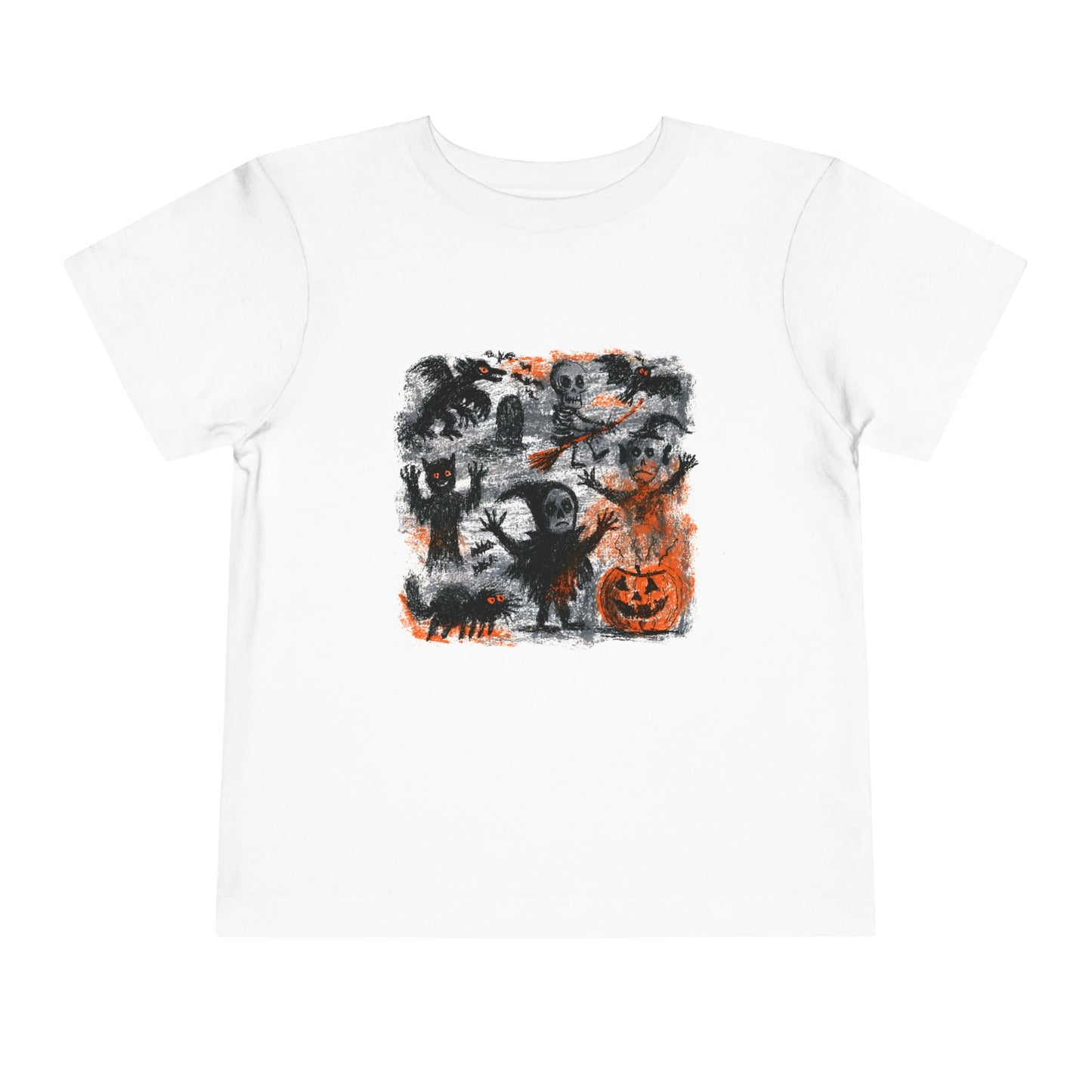 Cute Halloween Monsters Toddler Tee | Spooky Pumpkin Trick-or-Treat
