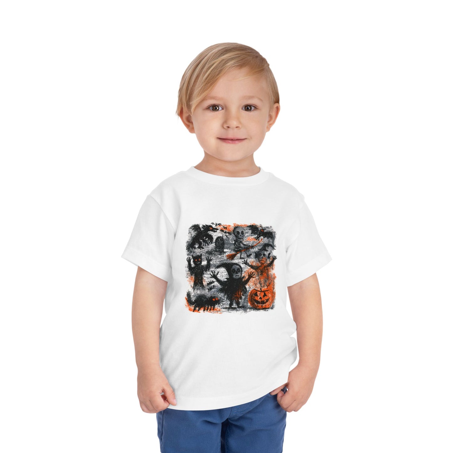 Cute Halloween Monsters Toddler Tee | Spooky Pumpkin Trick-or-Treat