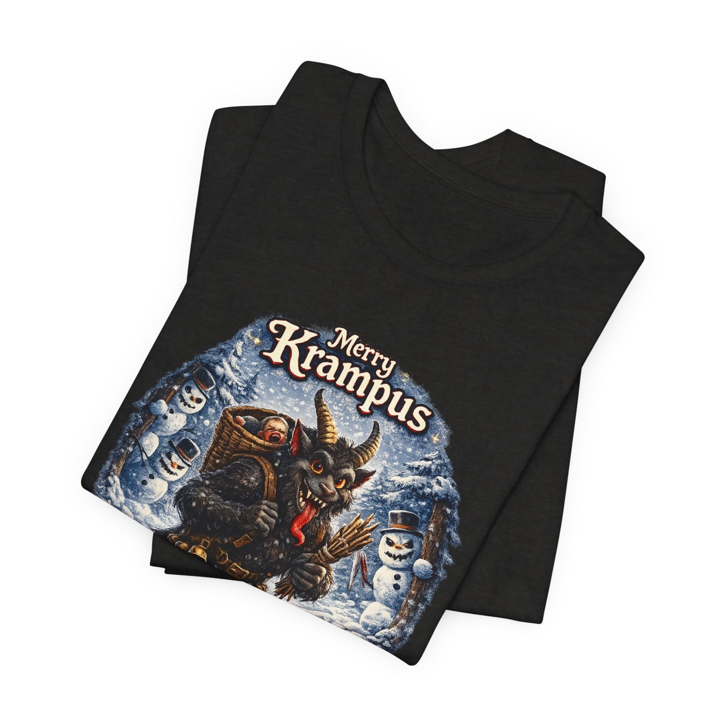 Krampus Christmas T-Shirt — 'Merry Krampus' Holiday Graphic Tee
