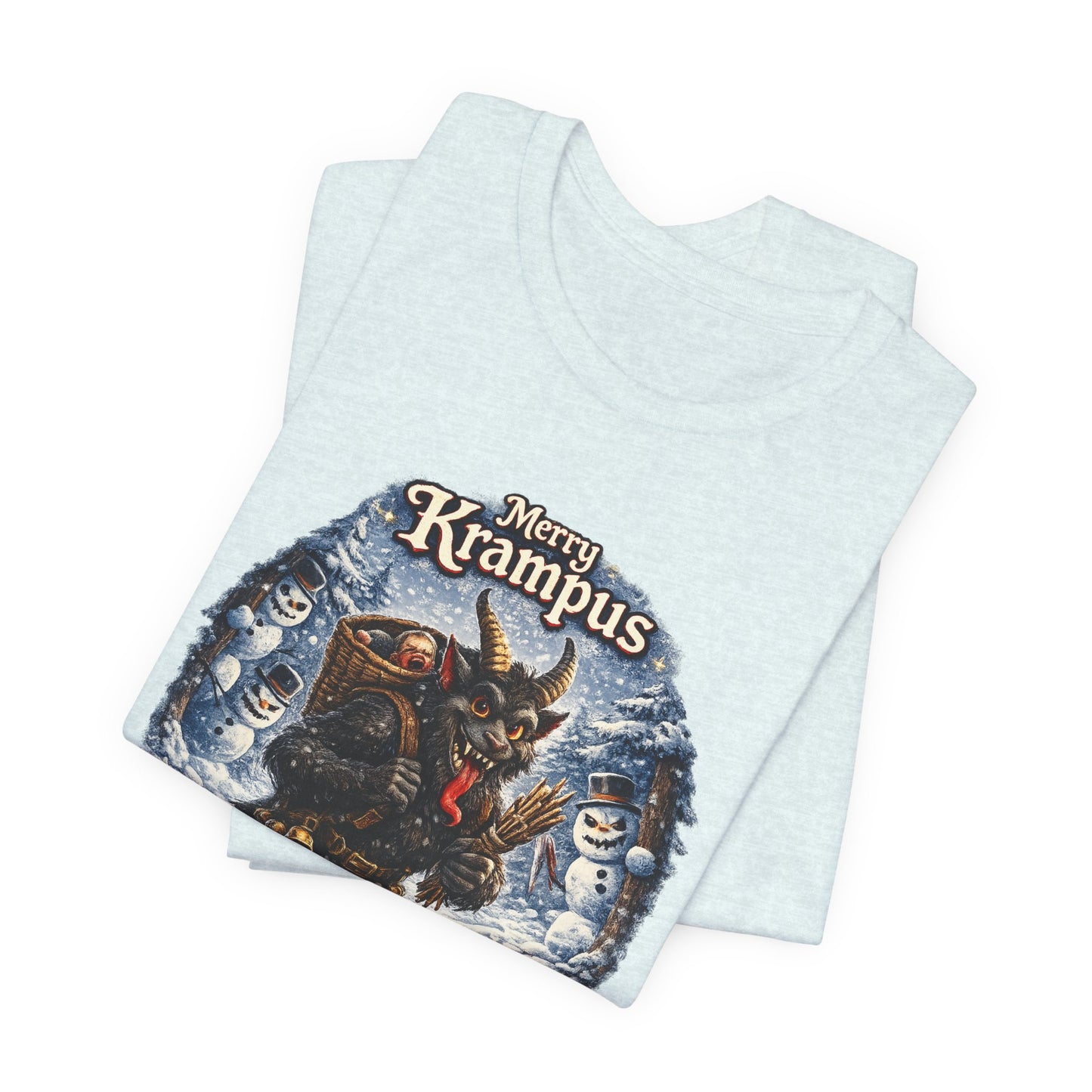 Krampus Christmas T-Shirt — 'Merry Krampus' Holiday Graphic Tee