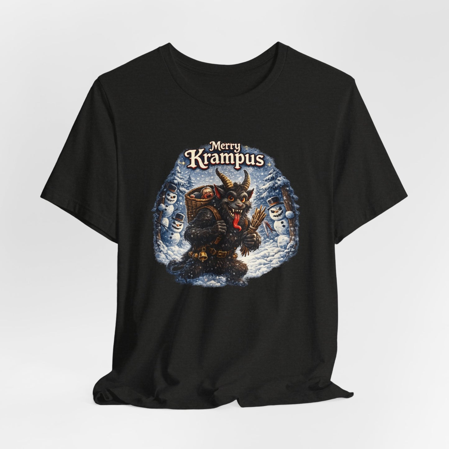 Krampus Christmas T-Shirt — 'Merry Krampus' Holiday Graphic Tee