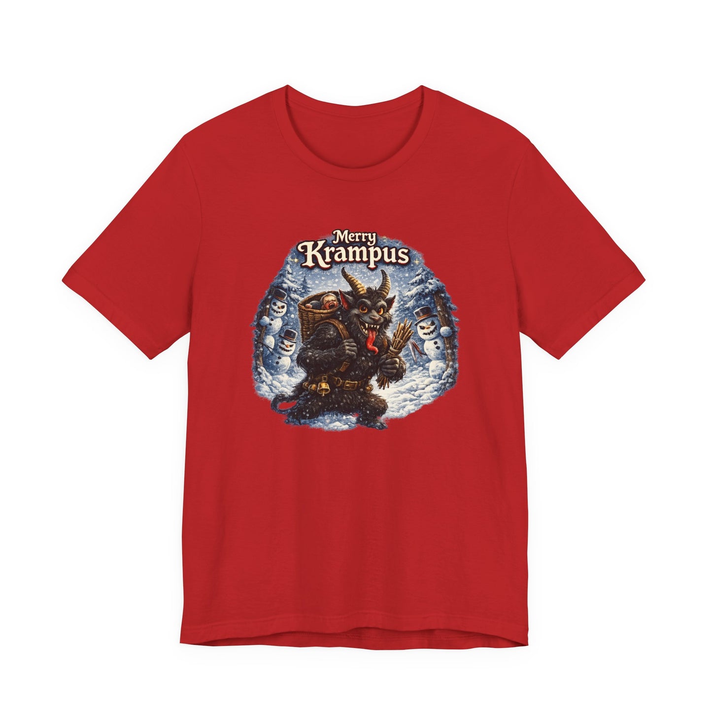 Krampus Christmas T-Shirt — 'Merry Krampus' Holiday Graphic Tee