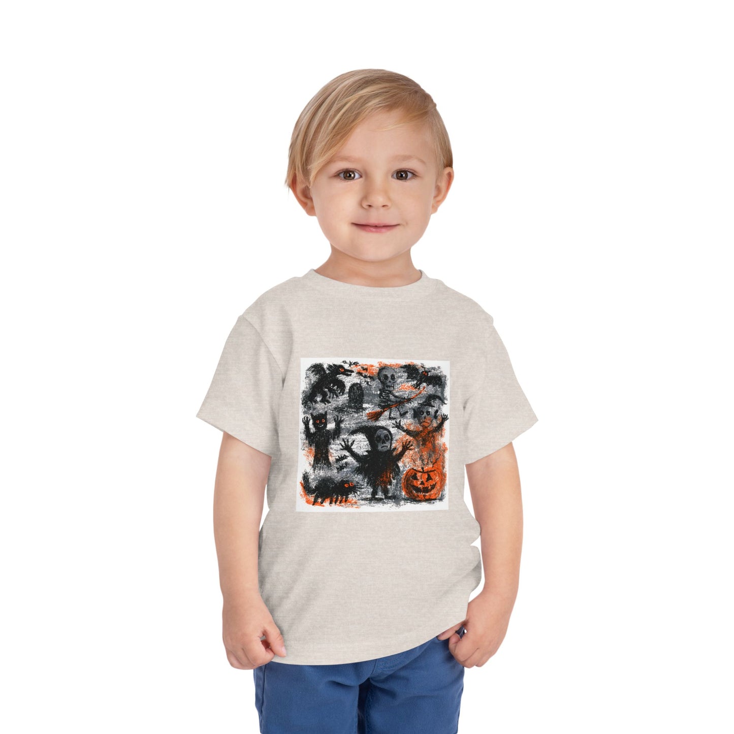 Cute Halloween Monsters Toddler Tee | Spooky Pumpkin Trick-or-Treat