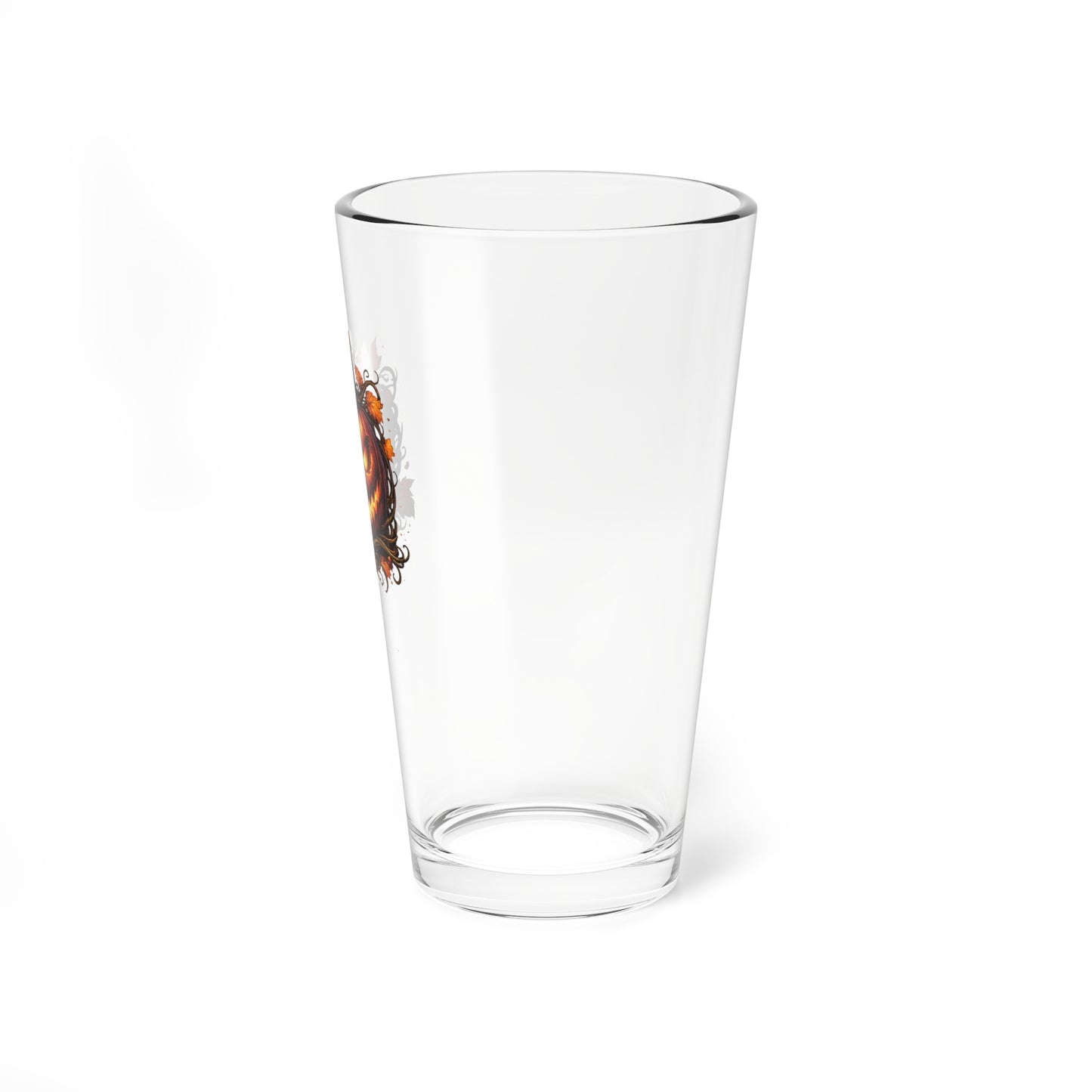 Halloween Haunted Jack-O-Lantern Beer Glass — 16oz Jack-o'-Lantern Beer Pint