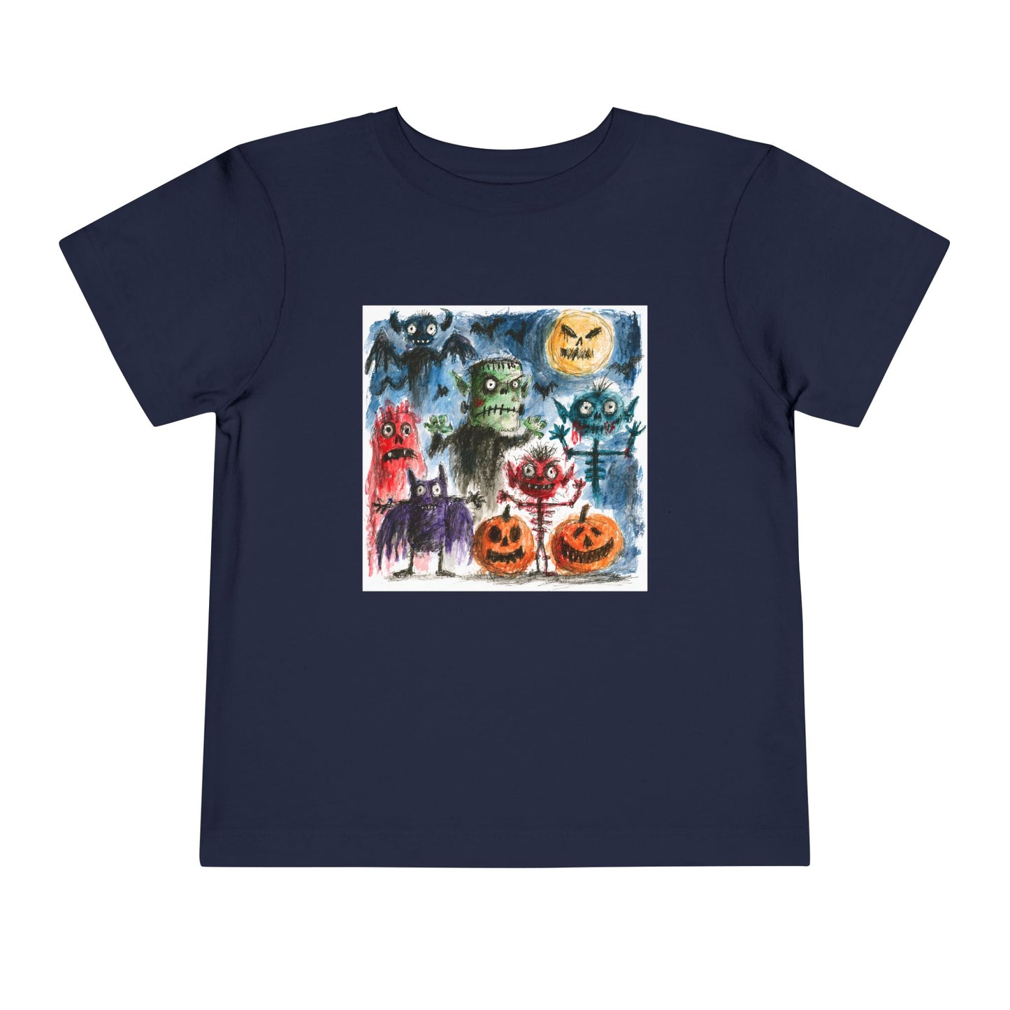 Copy of Vintage Halloween Monsters Toddler Tee | Cute Ghosts, Pumpkins, Bats