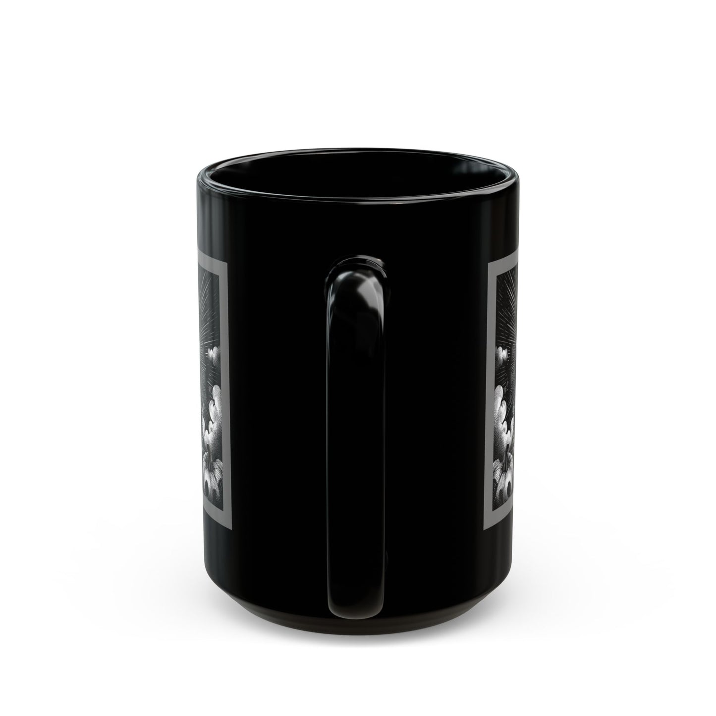 Gothic Skull Moon Black Coffee Mug (11oz & 15oz)