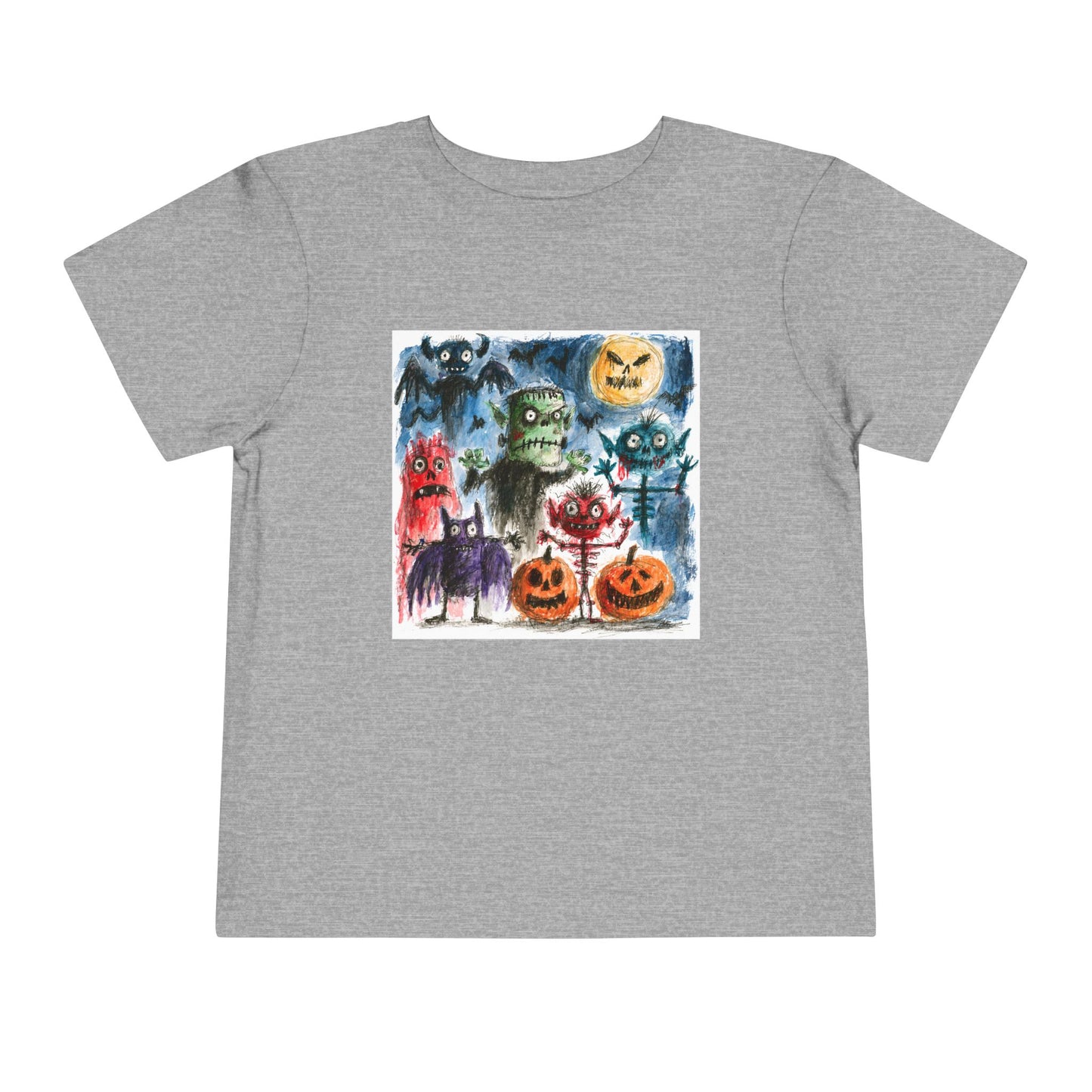 Copy of Vintage Halloween Monsters Toddler Tee | Cute Ghosts, Pumpkins, Bats