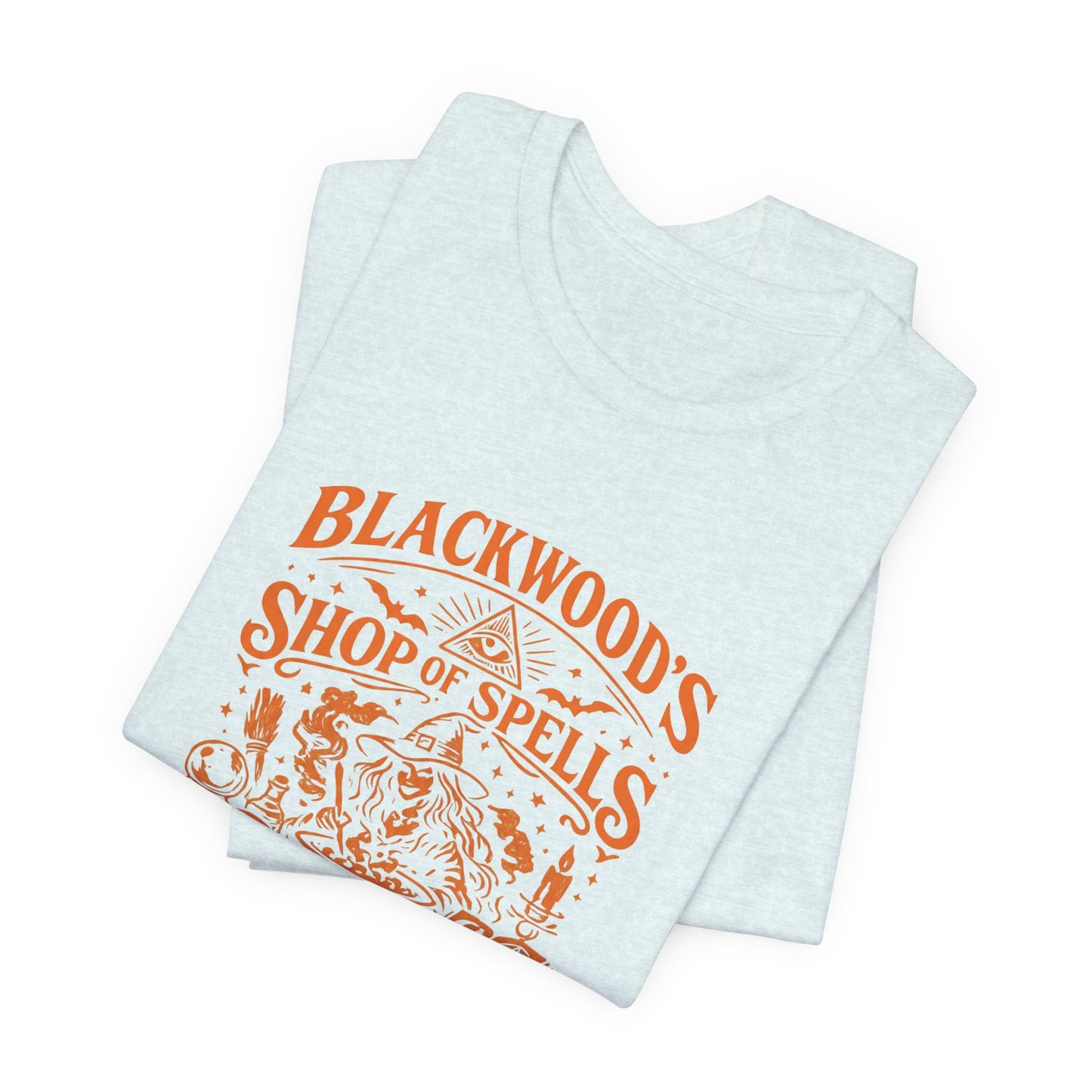 Witchy Graphic Tee — “Blackwood’s Shop of Spells” Vintage Potion T-Shirt