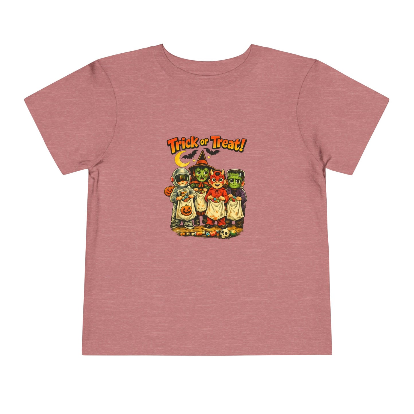 Toddler Tee — Vintage 'Trick or Treat' Halloween Kids Shirt