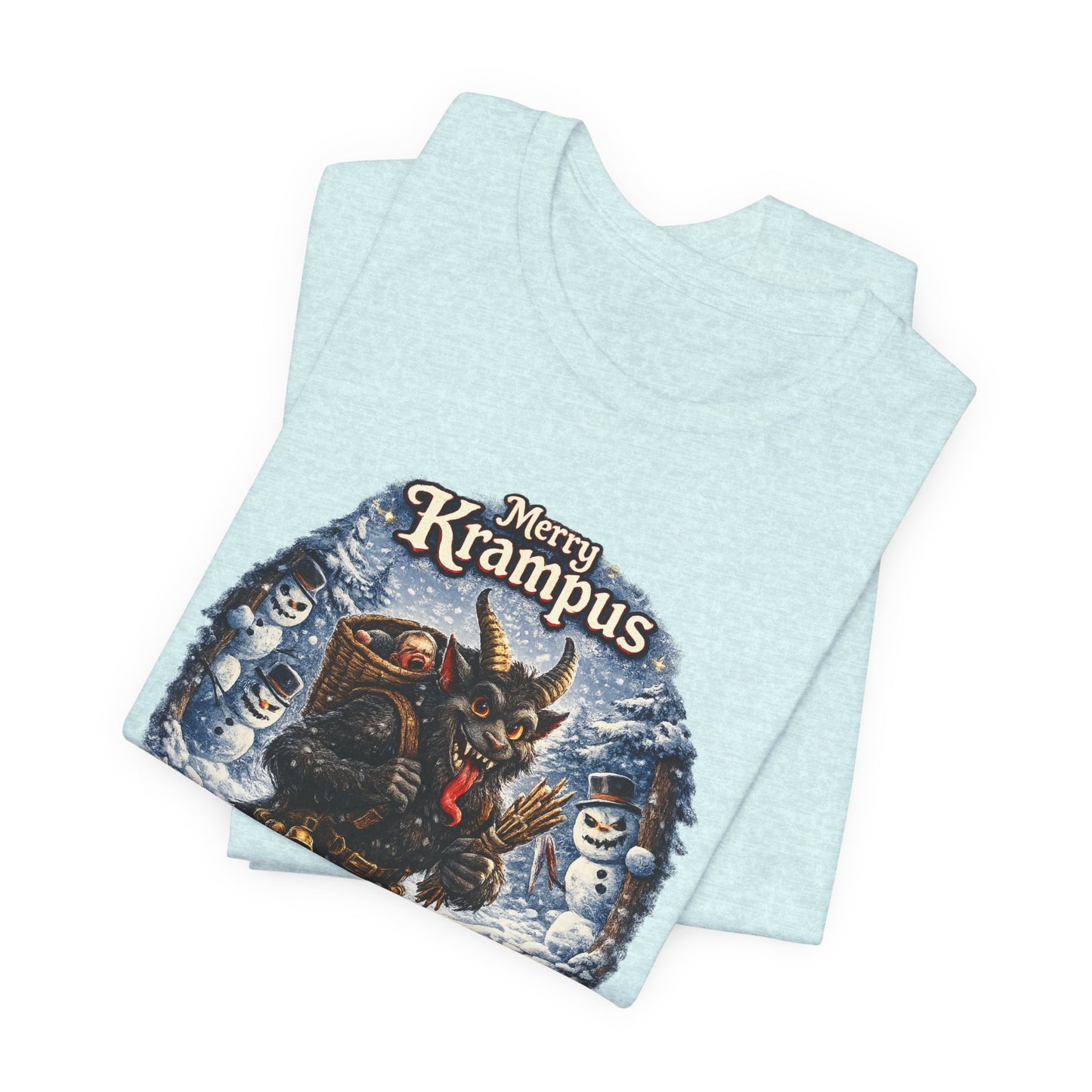 Krampus Christmas T-Shirt — 'Merry Krampus' Holiday Graphic Tee