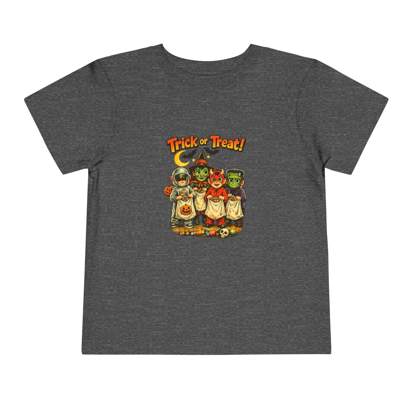 Toddler Tee — Vintage 'Trick or Treat' Halloween Kids Shirt