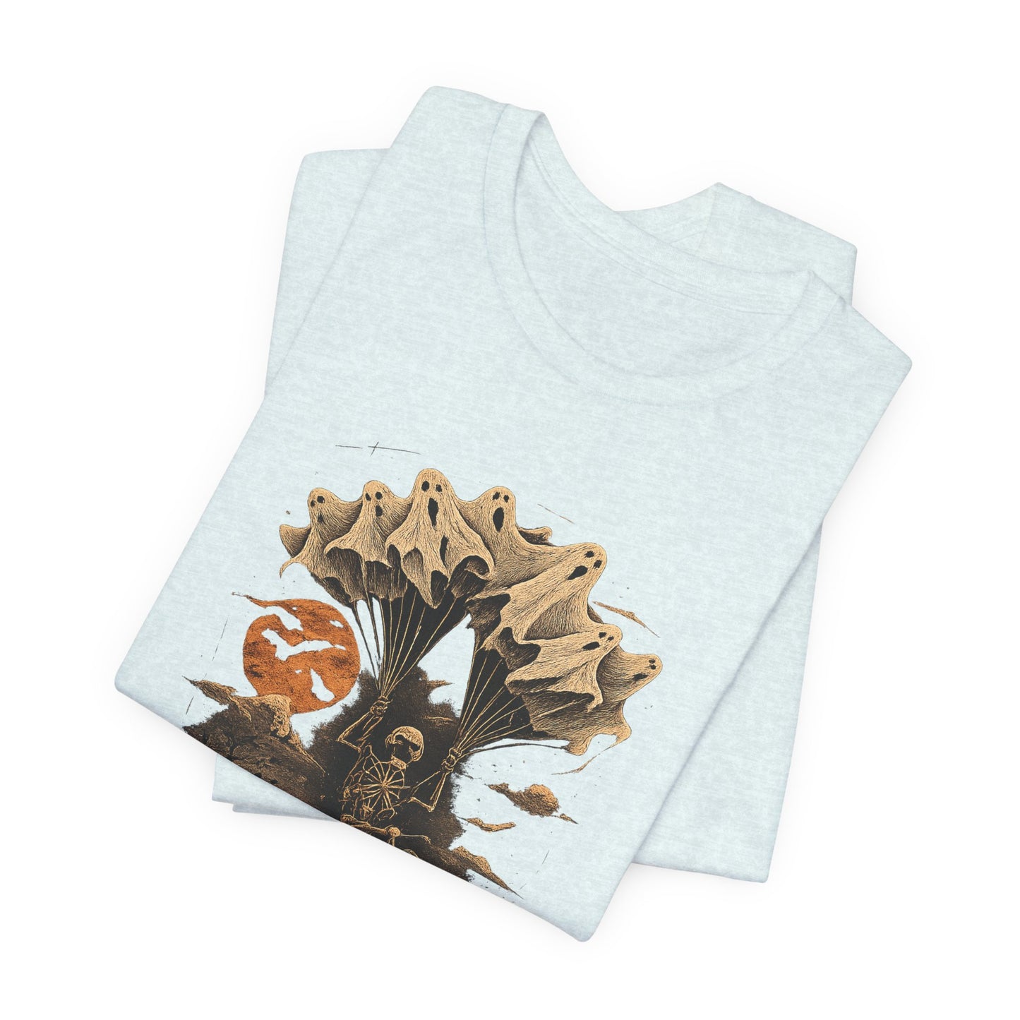 Skull Moon Desert Scene T-Shirt — Vintage Horror Nature Graphic Tee