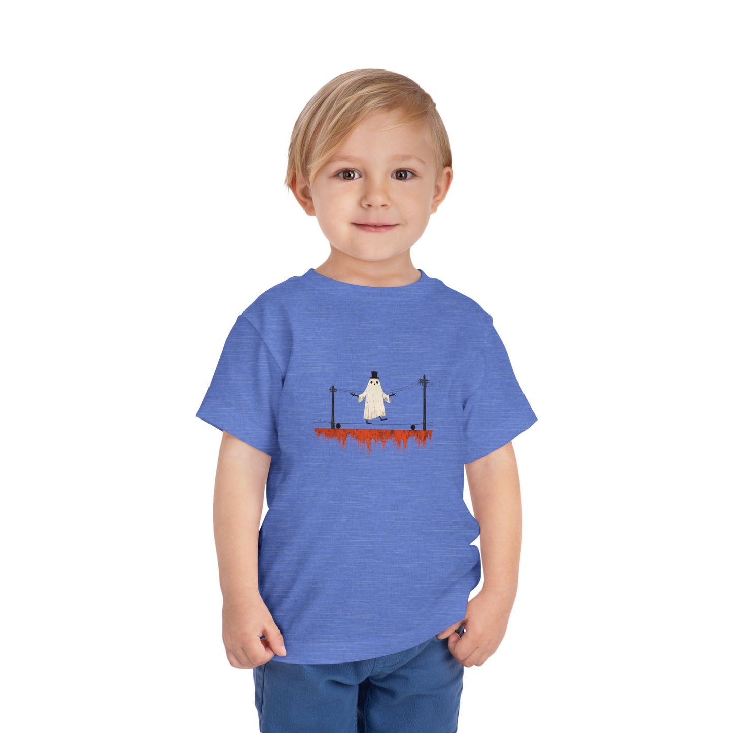 Toddler Tee — Ghost on a High Wire Halloween Graphic