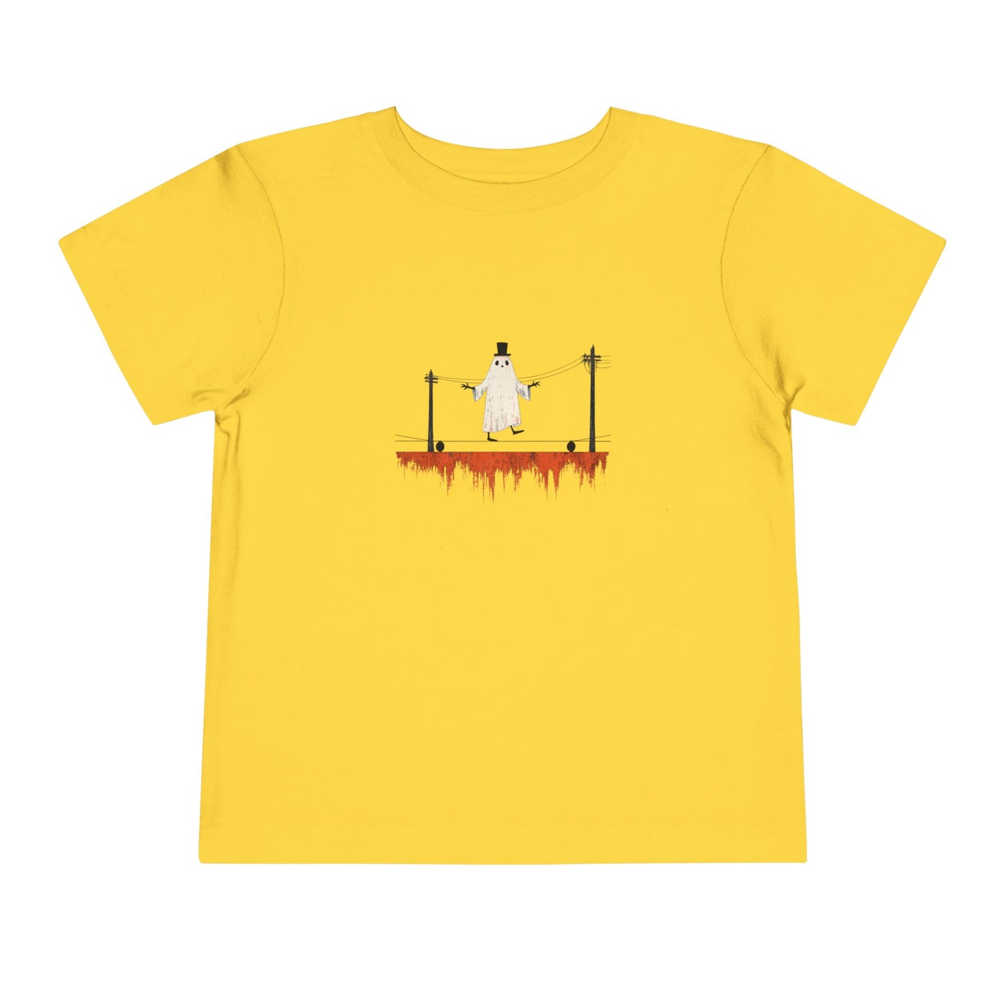 Toddler Tee — Ghost on a High Wire Halloween Graphic