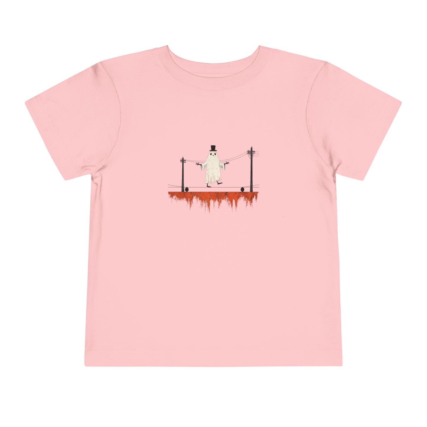 Toddler Tee — Ghost on a High Wire Halloween Graphic