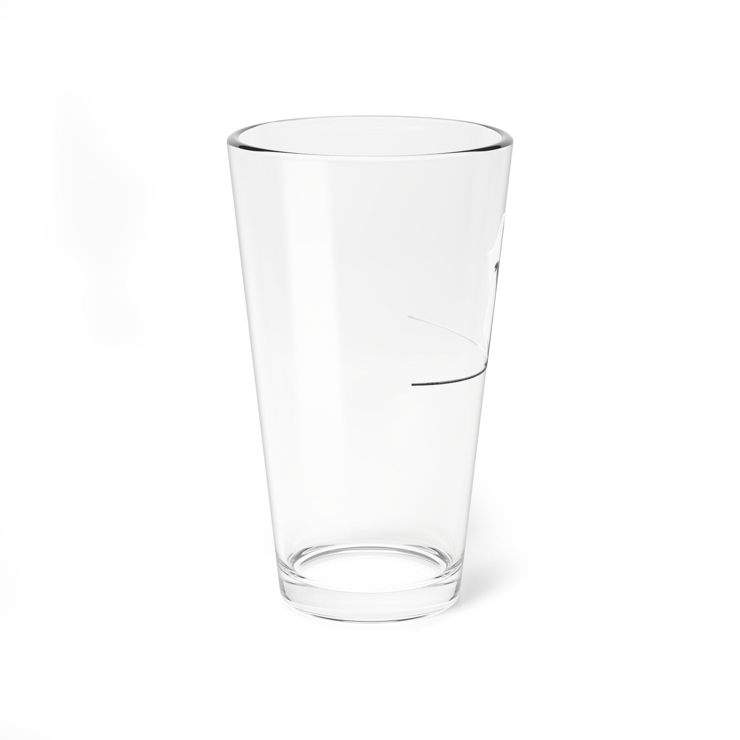 16oz Beer Glass — Playful Ghost On A Tightrope Beer Glass