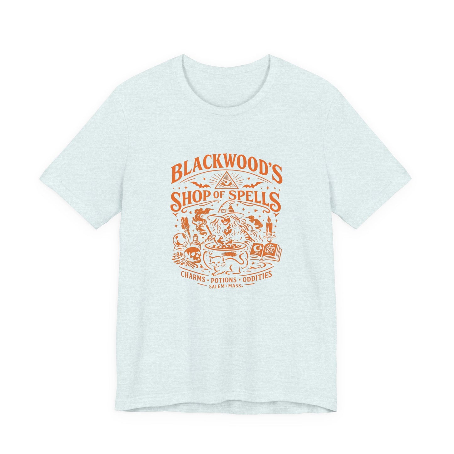 Witchy Graphic Tee — “Blackwood’s Shop of Spells” Vintage Potion T-Shirt