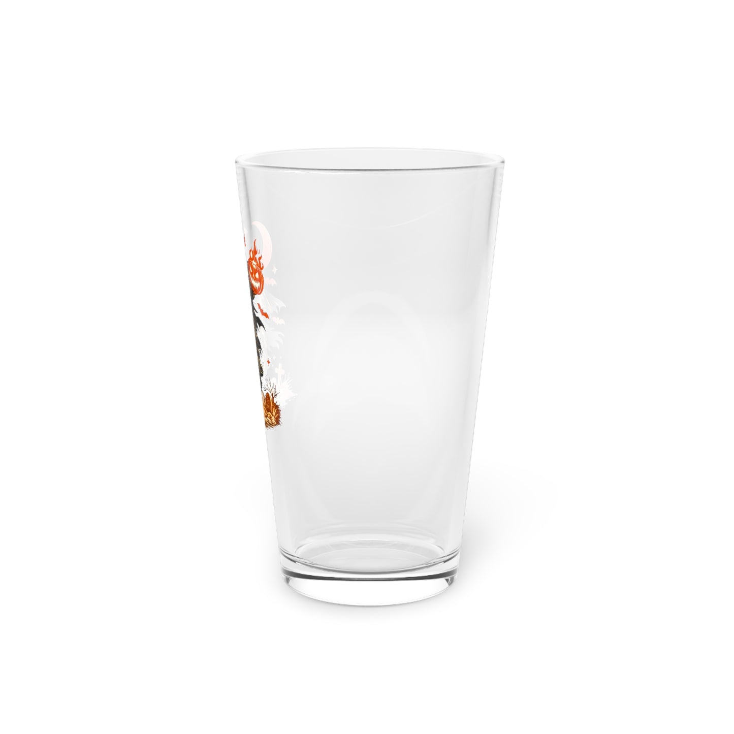 Halloween Jack-o'-Lantern Creature Pint Glass — 16oz Spooky Fall Beer Glass