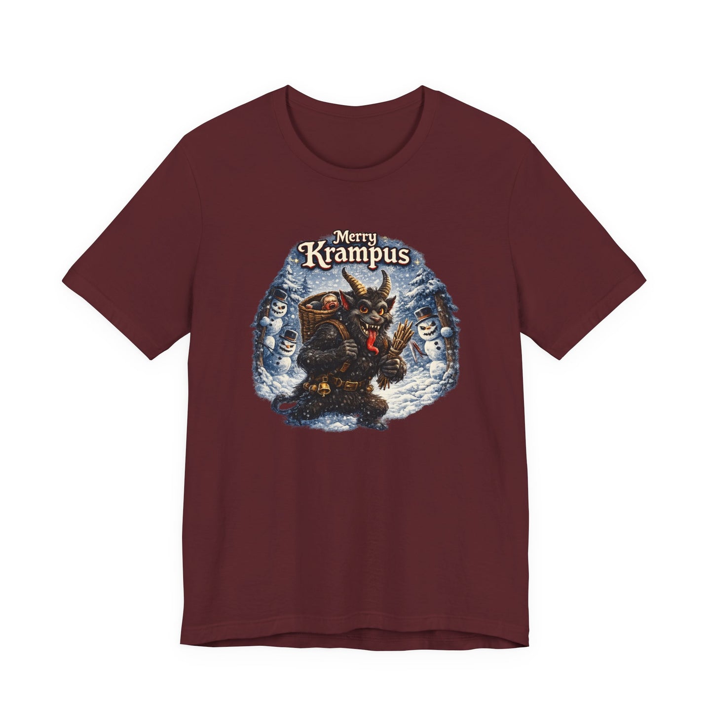 Krampus Christmas T-Shirt — 'Merry Krampus' Holiday Graphic Tee