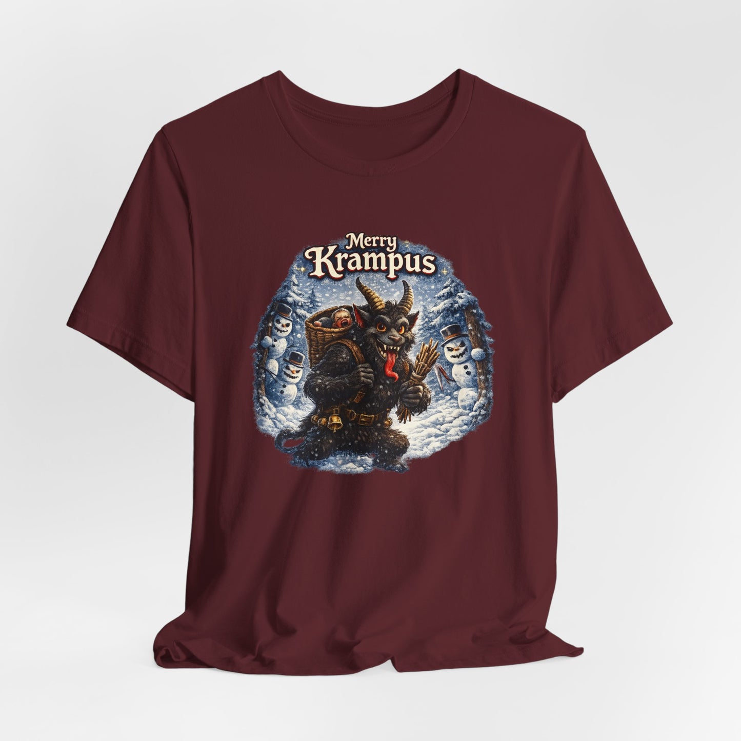 Krampus Christmas T-Shirt — 'Merry Krampus' Holiday Graphic Tee