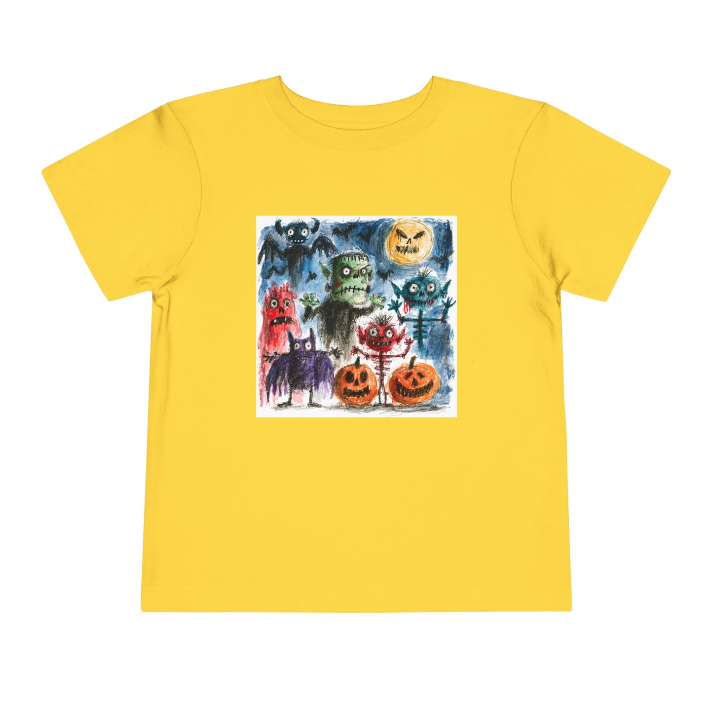 Copy of Vintage Halloween Monsters Toddler Tee | Cute Ghosts, Pumpkins, Bats