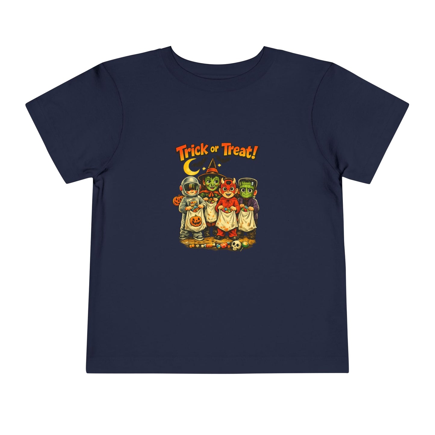 Toddler Tee — Vintage 'Trick or Treat' Halloween Kids Shirt