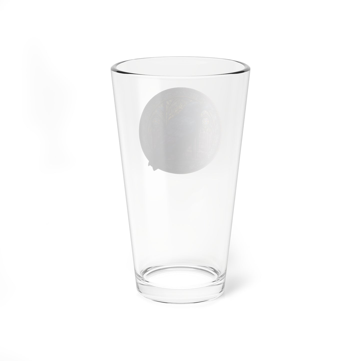 16oz Raven Beer Glass — Gothic Stained-Glass Cocktail Pint