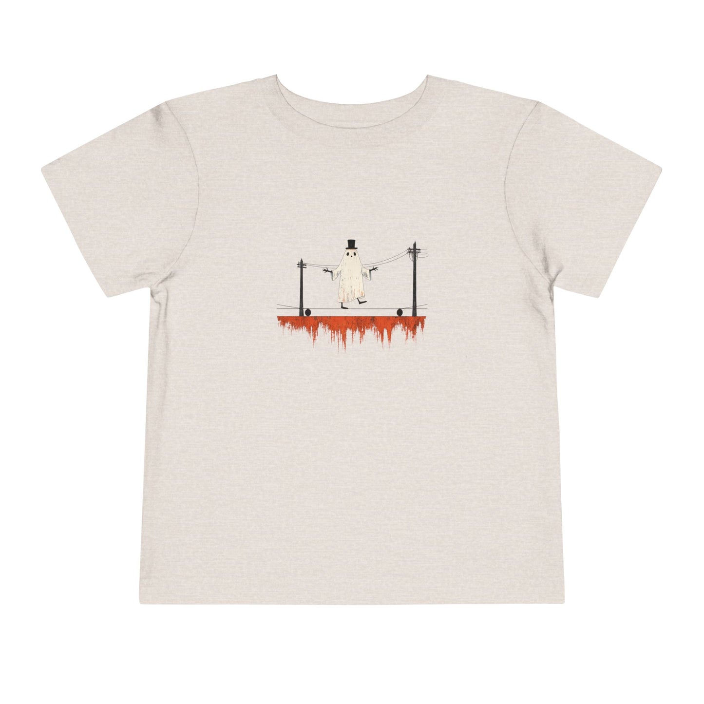 Toddler Tee — Ghost on a High Wire Halloween Graphic