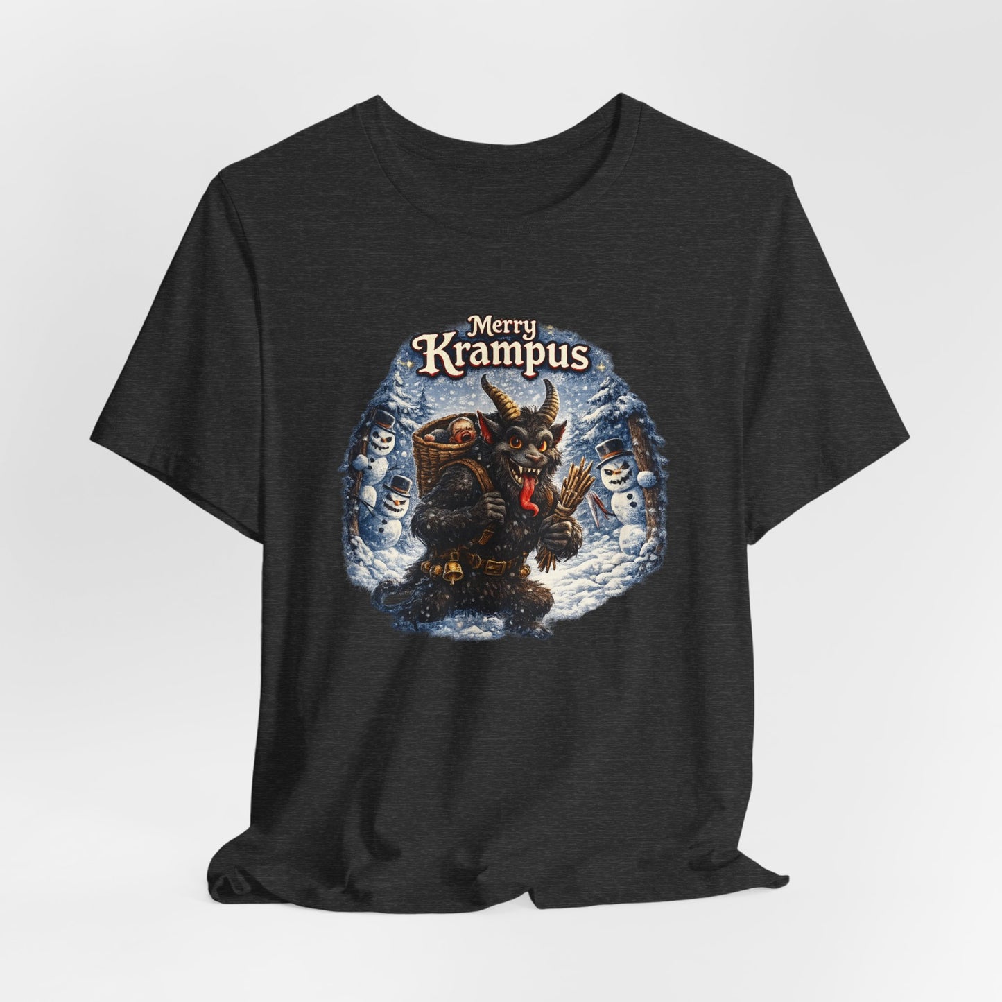 Krampus Christmas T-Shirt — 'Merry Krampus' Holiday Graphic Tee