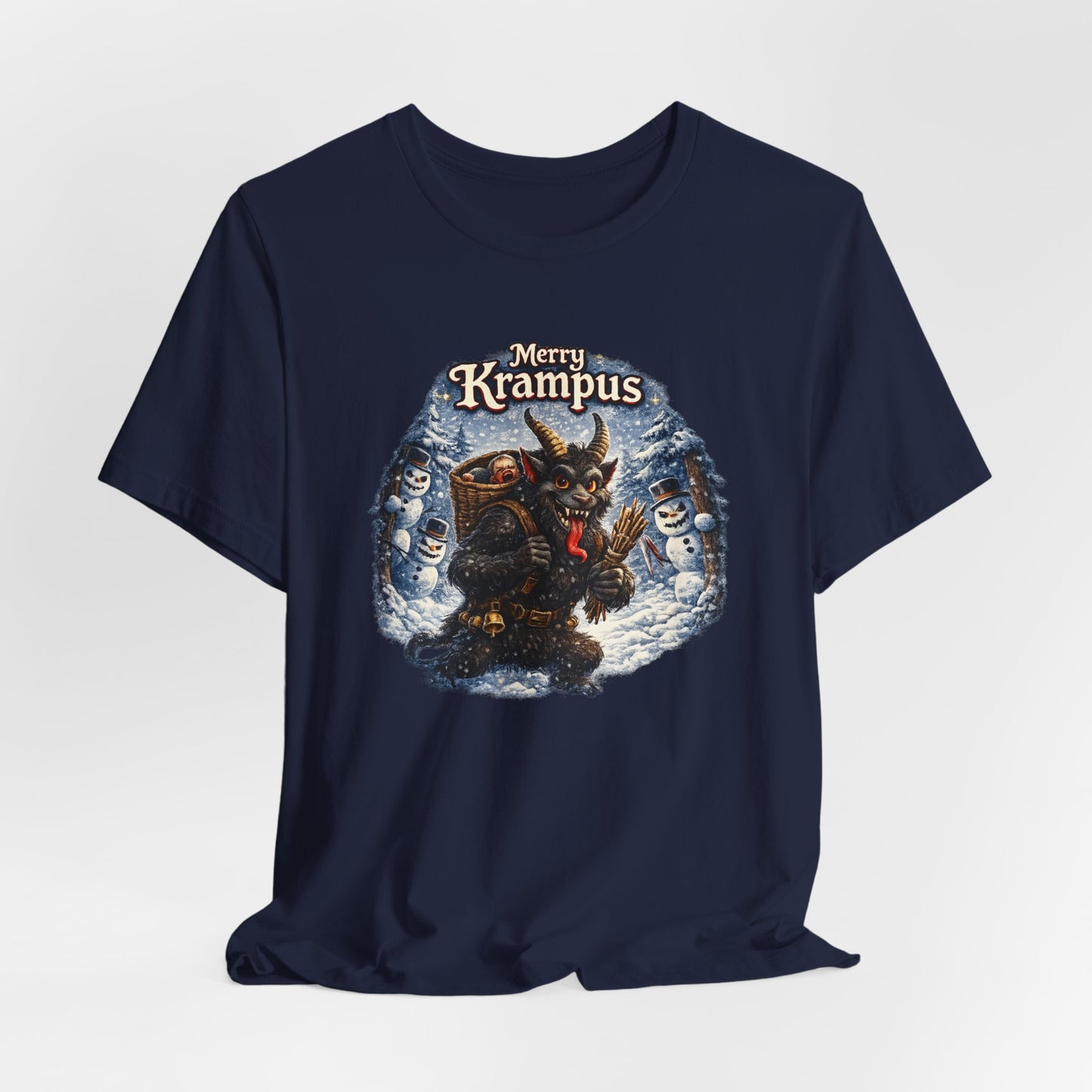 Krampus Christmas T-Shirt — 'Merry Krampus' Holiday Graphic Tee