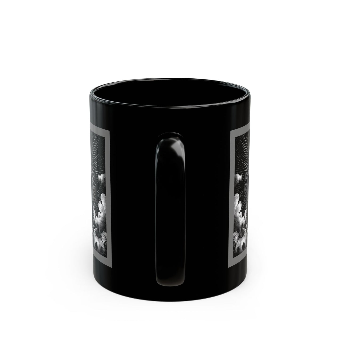 Gothic Skull Moon Black Coffee Mug (11oz & 15oz)