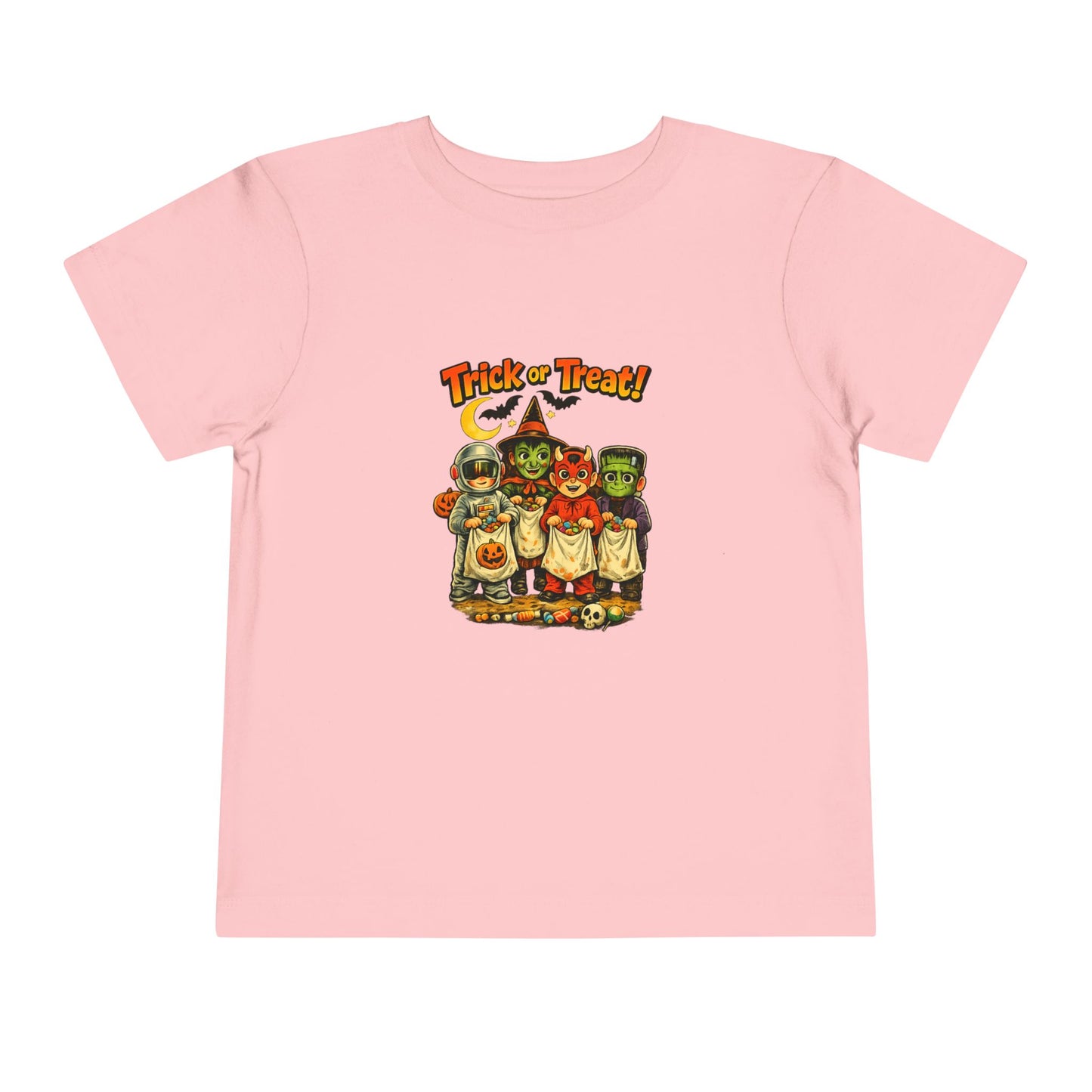 Toddler Tee — Vintage 'Trick or Treat' Halloween Kids Shirt