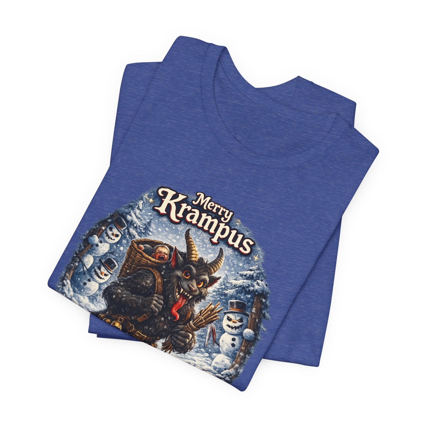 Krampus Christmas T-Shirt — 'Merry Krampus' Holiday Graphic Tee