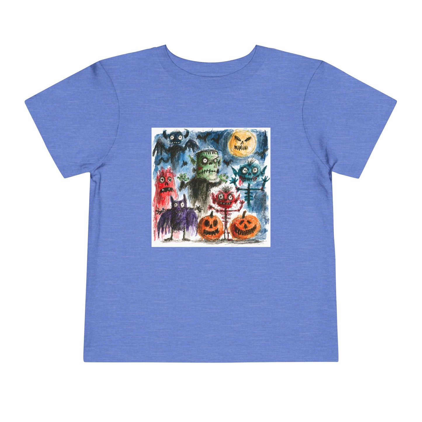Copy of Vintage Halloween Monsters Toddler Tee | Cute Ghosts, Pumpkins, Bats