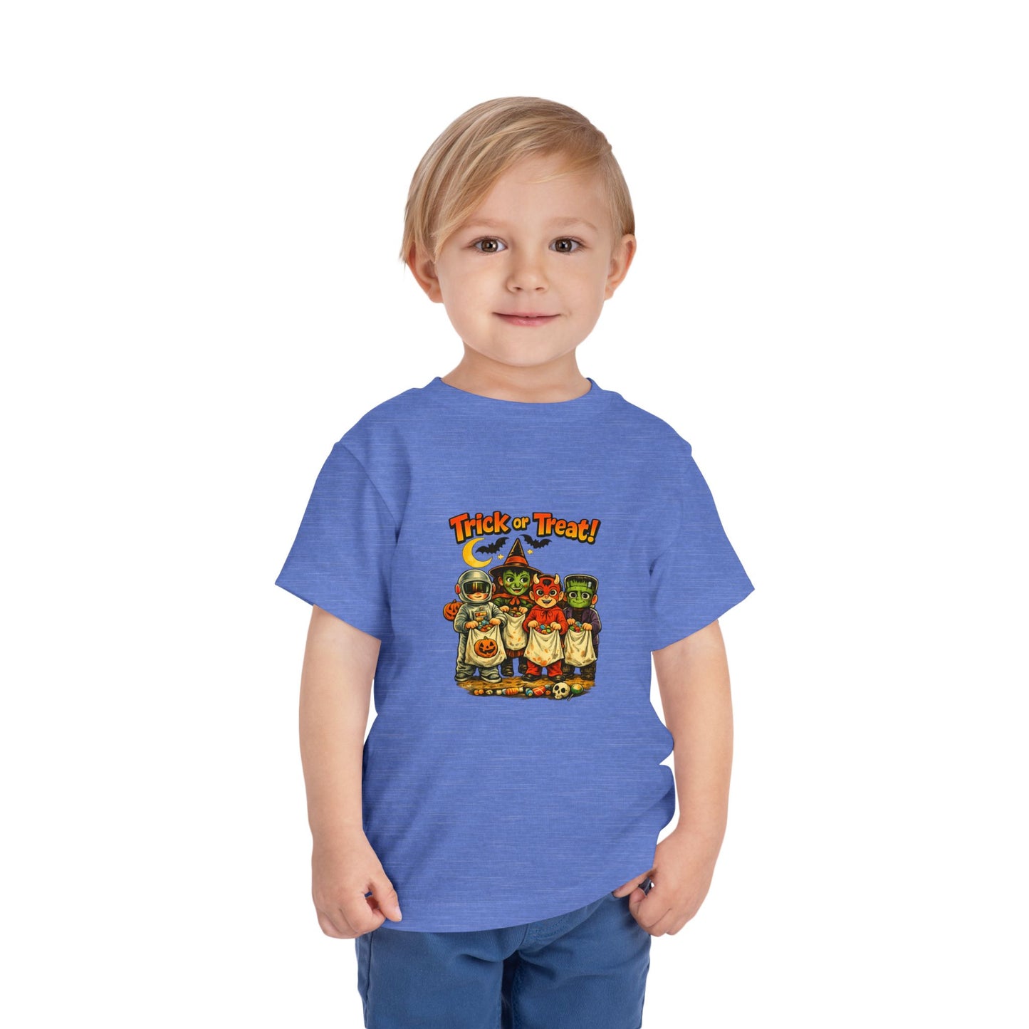 Toddler Tee — Vintage 'Trick or Treat' Halloween Kids Shirt