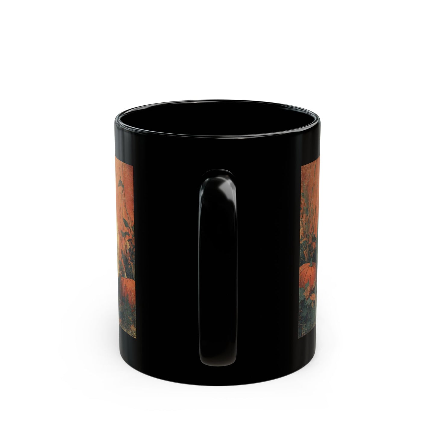Skull & Pumpkin Halloween Mug — Spooky Gothic Coffee Cup (11oz/15oz)