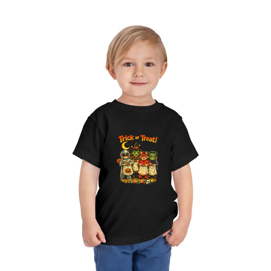 Toddler Tee — Vintage 'Trick or Treat' Halloween Kids Shirt