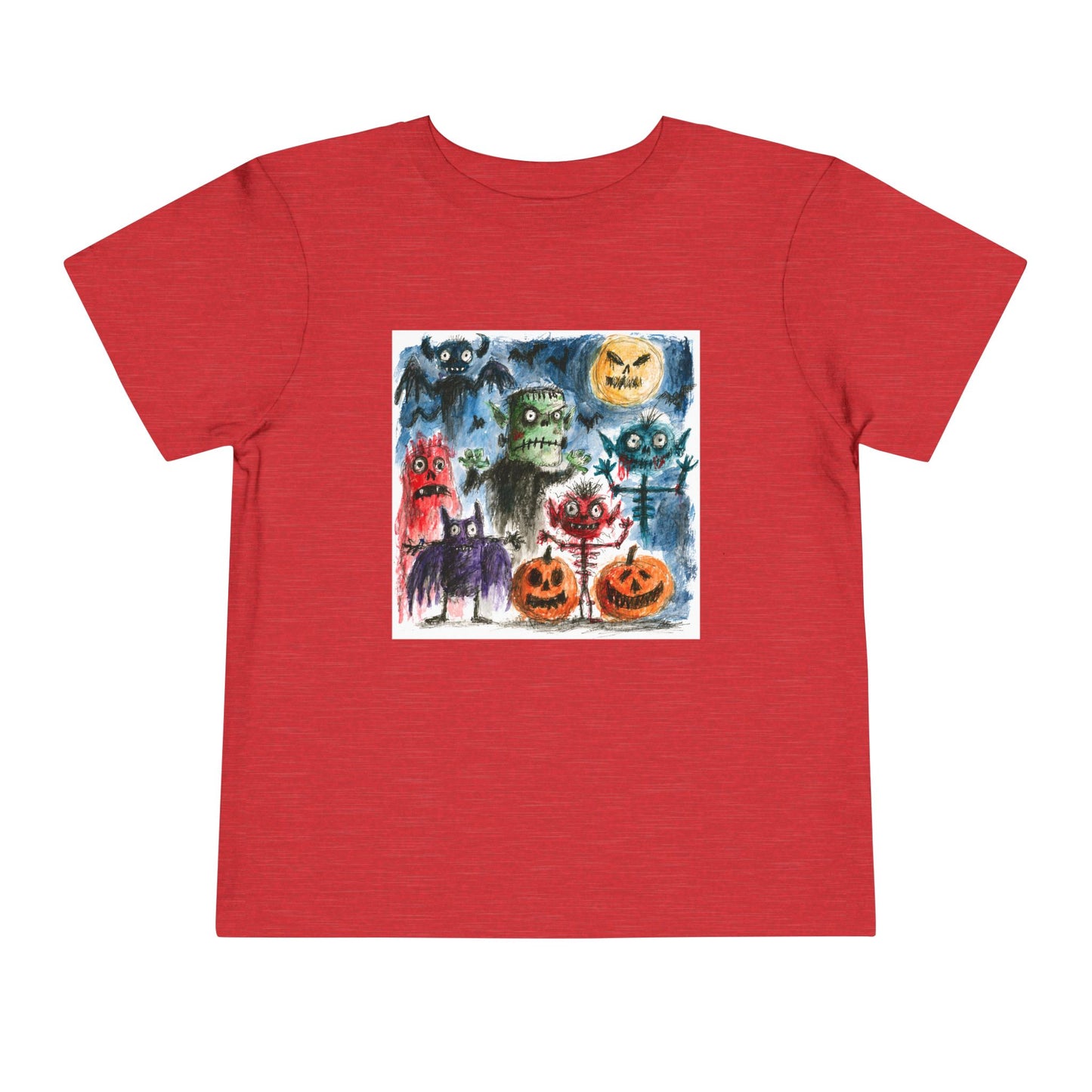 Copy of Vintage Halloween Monsters Toddler Tee | Cute Ghosts, Pumpkins, Bats