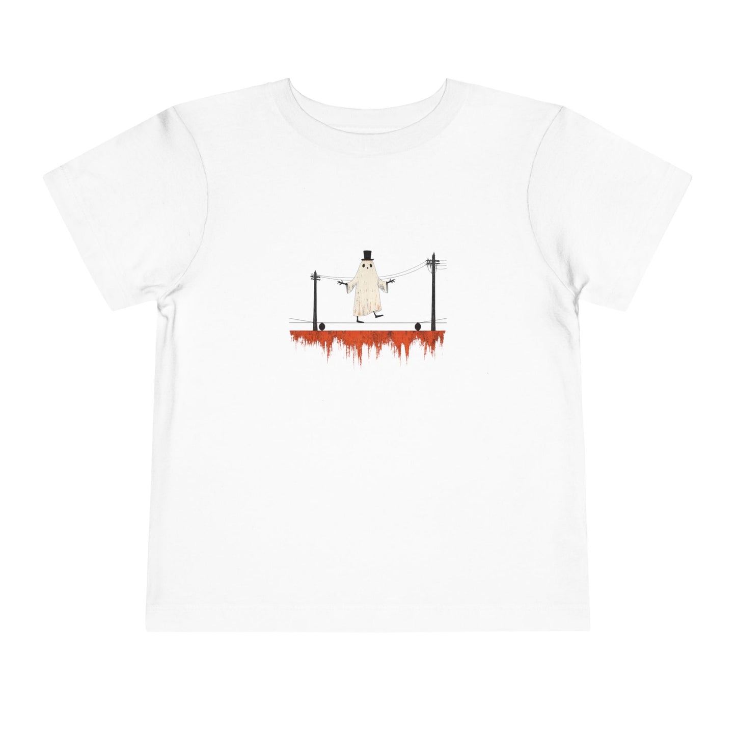 Toddler Tee — Ghost on a High Wire Halloween Graphic