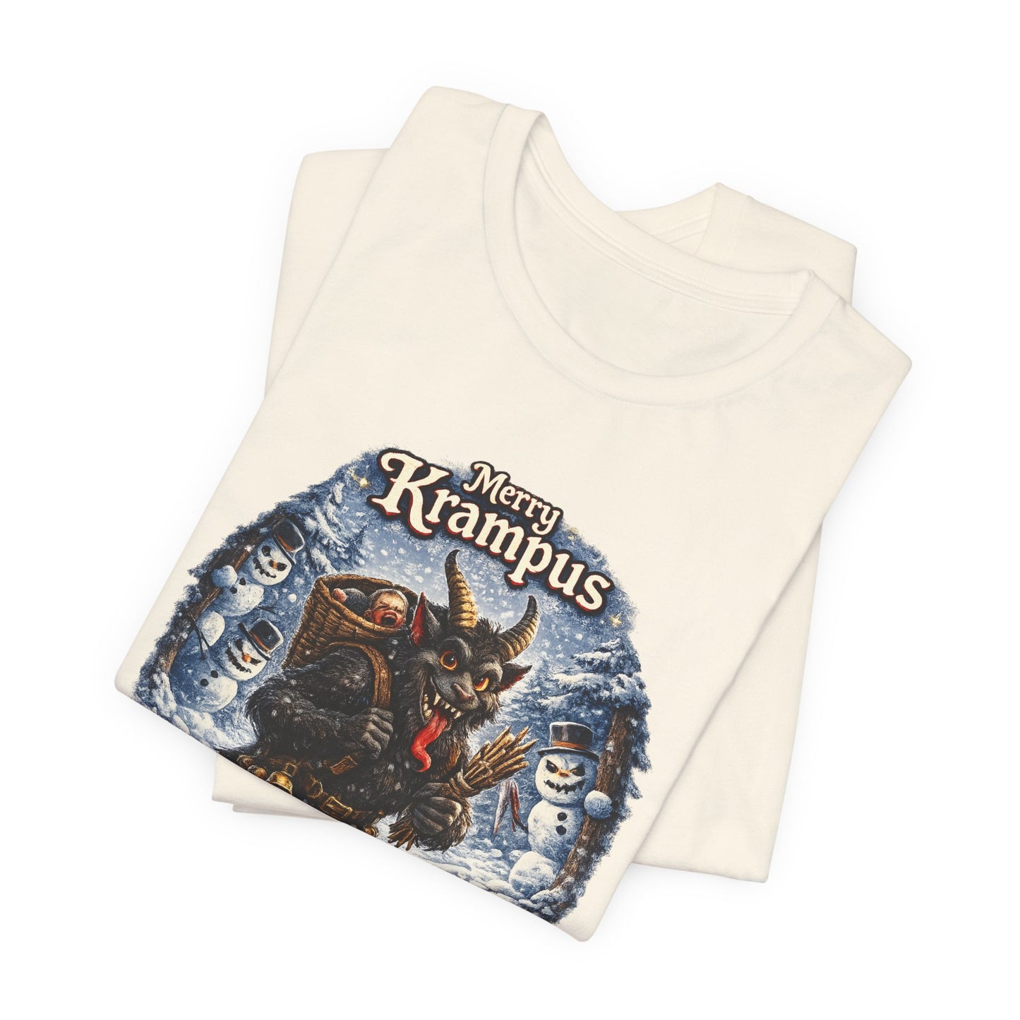 Krampus Christmas T-Shirt — 'Merry Krampus' Holiday Graphic Tee